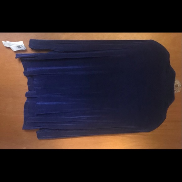 New Blue Vikki Vi Top Button Down 1X Maternity made in USA - Picture 11 of 16